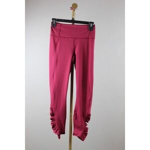 Fabletics PureLuxe High-Waisted Ruched 7/8 Leggings Pink S/6